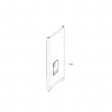PORTE REFRIGERATEUR INOX/OX AQUA FRIGO, RÉFRIGÉRATEUR, CONGÉLATEUR - 481010754059