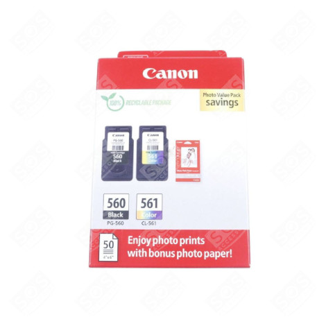 CARTOUCHES 3713C008 CANON PG560+CL561 PIXMA TS TR INKT AVEC PAPIER PHOTO ACCESSOIRES ET ENTRETIEN - 3713C008