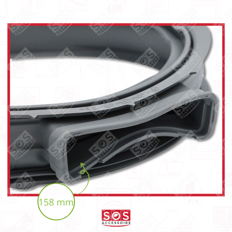 JOINT DE HUBLOT (2 TROUS FERMÉS) MACHINE À LAVER, LAVE-LINGE - MDS63916504, MDS63916506