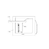 Vitre de porte  extérieure (repère 178)