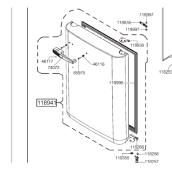 Porte (Partie congélateur)  d'origine