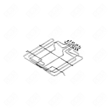 ELEM. CHAUFFANT DUAL GRILL D'ORIGINE FOUR, CUISINIÈRE - 481925928937