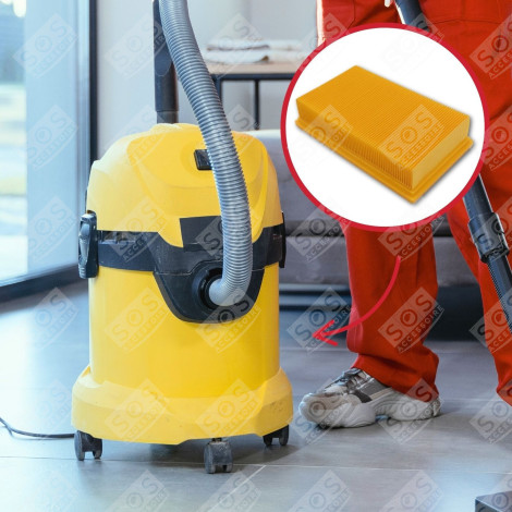 FILTRE (PLAT DE CAPOT RECTANGULAIRE) ASPIRATEUR - 6.904-367.0