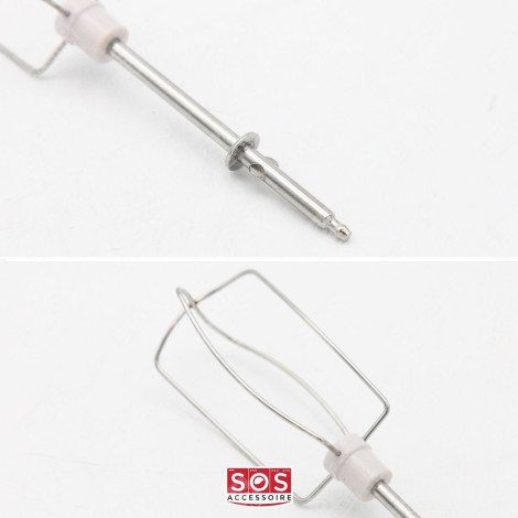 JEU DE 2 FOUETS A EMULSIONNER BLANCS BATTEUR - XJ901301, SS-987800