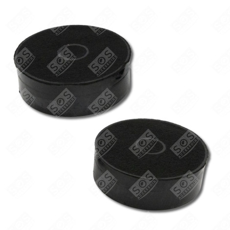 LOT DE 2 FILTRES À CHARBON  127X42 MM HOTTE - 33005513, ECFB03