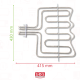 RÉSISTANCE VOUTE GRILL 1000/1900W FOUR, CUISINIÈRE - 8996619265029, 3302442045