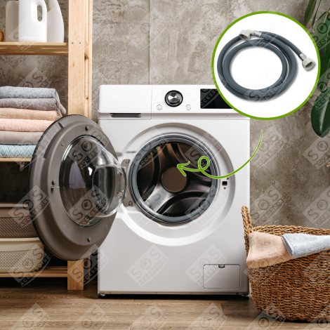 TUYAU D'ARRIVÉE D'EAU 2M MACHINE À LAVER, LAVE-LINGE - TAF201, 481281728826