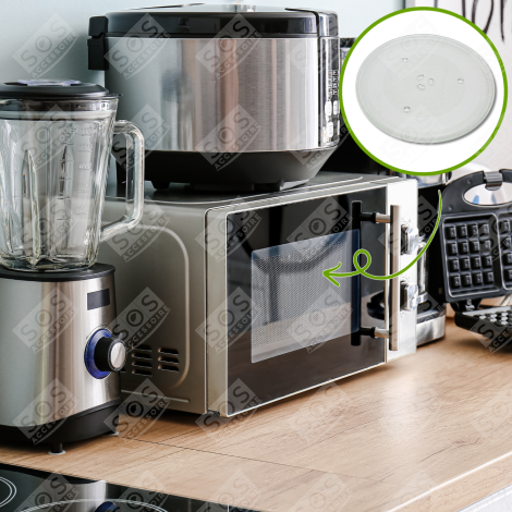 PLATEAU TOURNANT VERRE 340 MM FOUR MICRO-ONDES - DE74-20016A, DE74-20016B