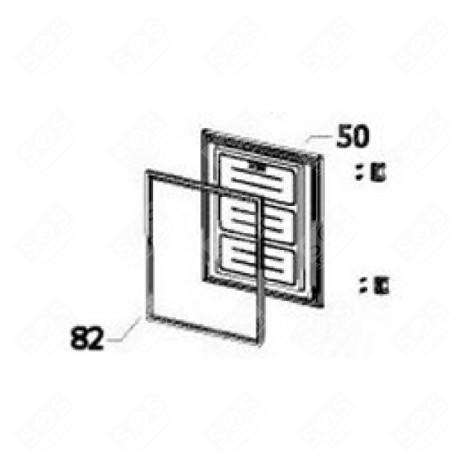 JOINT DE PORTE (PARTIE CONGÉLATEUR, REPÈRE 82) FRIGO, RÉFRIGÉRATEUR, CONGÉLATEUR - 49118453