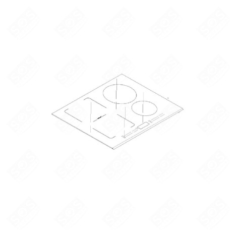 DESSUS VITROCÉRAMIQUE PLAQUE DE CUISSON - AS0061951