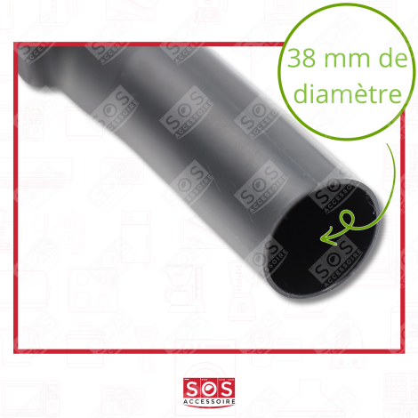 TUYAU, FLEXIBLE GRIS COMPLET EVA CONIQUE 32/38MM COMPATIBLE ASPIRATEUR - 12041500