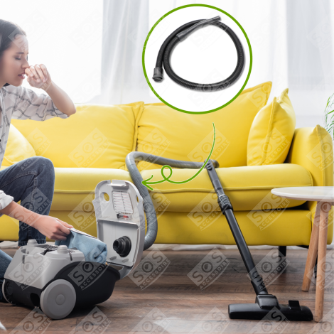 TUYAU, FLEXIBLE GRIS COMPLET EVA CONIQUE 32/38MM COMPATIBLE ASPIRATEUR - 12041500