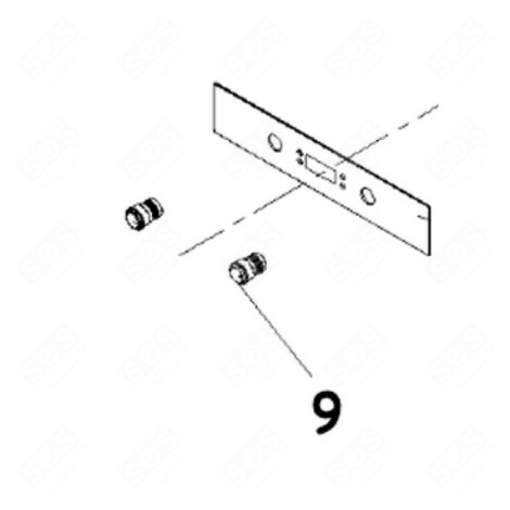 MANETTE DE COMMANDE À L'UNITÉ (REPÈRE 9) FOUR, CUISINIÈRE - 34050495, 12171100000775