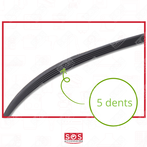 COURROIE 1320/1321 J5 COMPATIBLE MACHINE À LAVER, LAVE-LINGE - 5034730