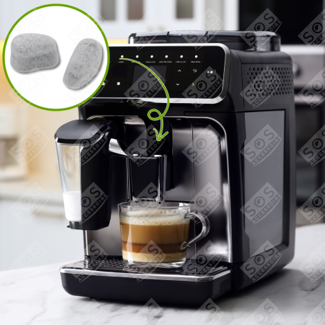 LOT DE 2 FILTRES ANTI CHLORE CAFETIÈRE, MACHINE À CAFÉ - AW6401, YX103601