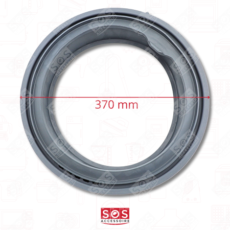 JOINT DE HUBLOT  (MANCHETTE) MACHINE À LAVER, LAVE-LINGE - 34010396, AS0033224