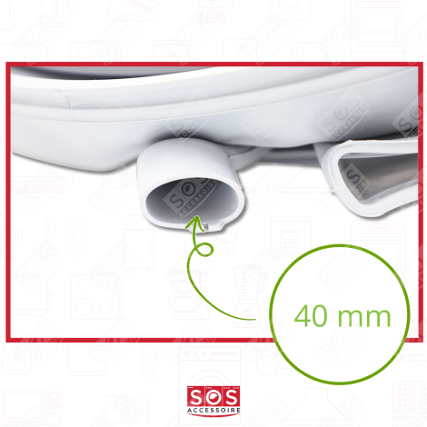 JOINT DE HUBLOT  (MANCHETTE) MACHINE À LAVER, LAVE-LINGE - 00686730