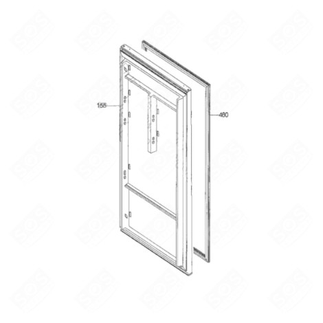 JOINT DE PORTE (PARTIE RÉFRIGÉRATEUR - REPÈRE 460) FRIGO, RÉFRIGÉRATEUR, CONGÉLATEUR - 42041557