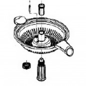 Axe avec grille presse agrume