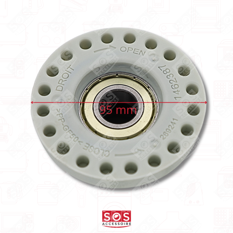 PALIER DROIT (ROULEMENT) DIAM 20MM MACHINE À LAVER, LAVE-LINGE - 4071306502