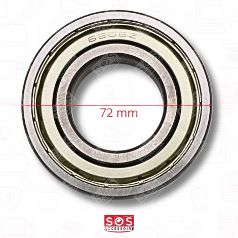 KIT PALIERS ROULEMENTS AVEC JOINT  71X61X76 MM MACHINE À LAVER, LAVE-LINGE - C00202418