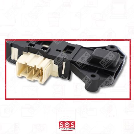 SÉCURITÉ DE PORTE, FERMETURE, VERROU 3 COSSES MACHINE À LAVER, LAVE-LINGE - 481228058048, 481228058032