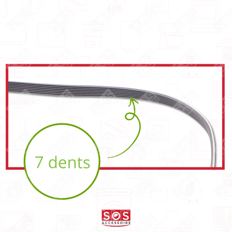 COURROIE 1970H7 SÈCHE-LINGE - 1970H7, 6602-002024