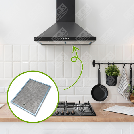 FILTRE MÉTAL ANTI GRAISSE (318X234MM) (À L'UNITÉ) HOTTE - 75X2076