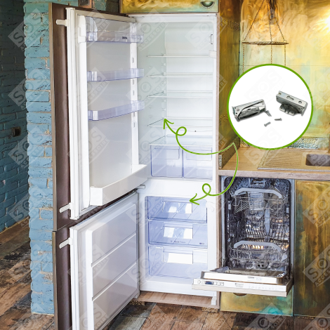 CHARNIÈRES DE PORTE FRIGO, RÉFRIGÉRATEUR, CONGÉLATEUR - 4055504197, 9593760