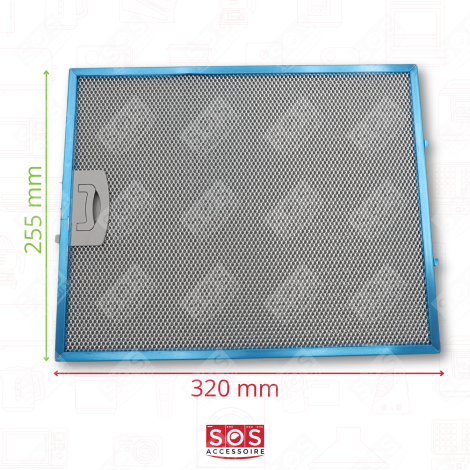 FILTRE MÉTAL 257X318MM HOTTE - C00268543, 49010998