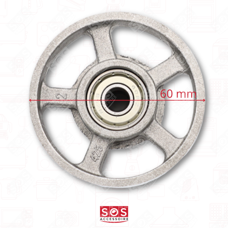 KIT POULIE 88 MM D'ORIGINE SÈCHE-LINGE - 492204404