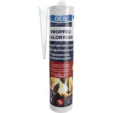 CARTOUCHE MASTIC REFRACTAIRE POÊLE À BOIS, CHEMINÉE - 103554