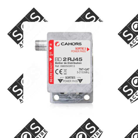 REPARTITEUR COAXIAL/RJ45 TÉLÉVISION - 0980503R13