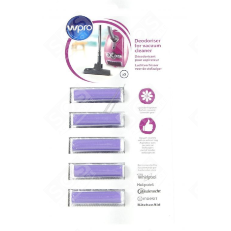 LOT DE 5 BÂTONNETS ODORISANTS SENTEUR LAVANDE ASPIRATEUR - 484000008608, ACT051