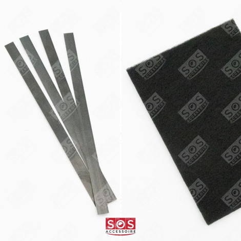 LOT DE 2 FILTRES CHARBON (AVEC TIGES DE FIXATION) HOTTE - 74X4121