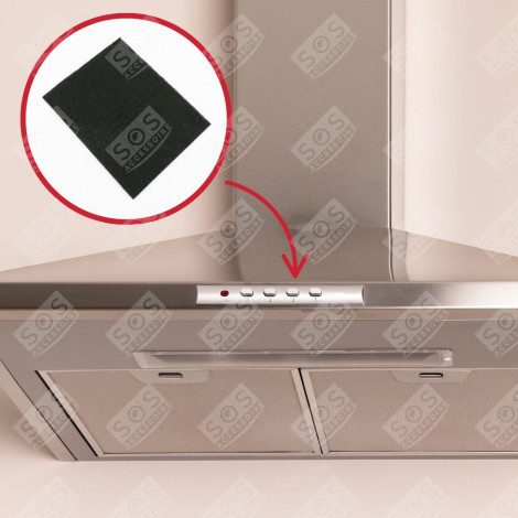 FILTRE CHARBON (À L'UNITÉ) SANS TIGES DE FIXATION HOTTE - AS6021727