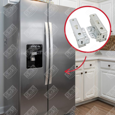 LOT DE 2 CHARNIÈRES [040 2 + 040 5] FRIGO, RÉFRIGÉRATEUR, CONGÉLATEUR - 481231018626