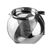 Theiere verre et inox1.1l