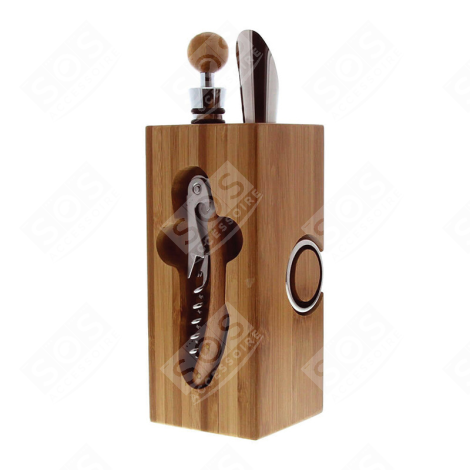 BLOC SOMMELIER BOIS 5 PIECES USTENSILE DE CUISINE - PE2223