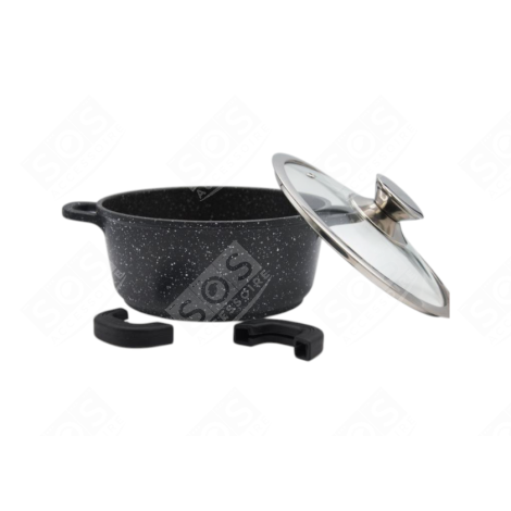 MARMITE 20CM + 2 MANCHONS CUISEUR VAPEUR - EU218697