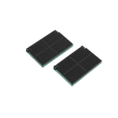 Lot de 2 filtres à charbon EFF49,MCFE26 210X150X21mm