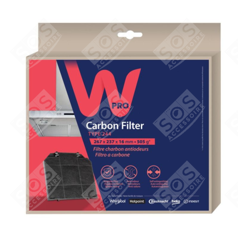 FILTRE À CHARBON TYPE 160 AMC244  D'ORIGINE  HOTTE - C00384658, 484000008776