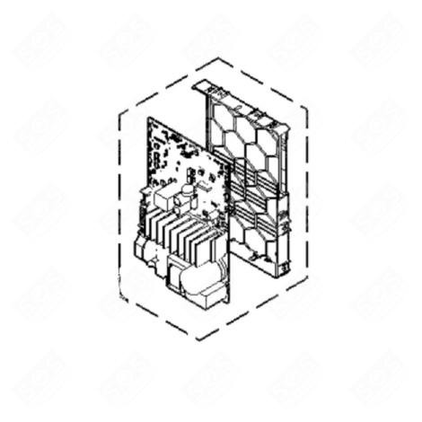 CARTE ÉLECTRONIQUE, MODULE DE PUISSANCE MACHINE À LAVER, LAVE-LINGE - 11042865