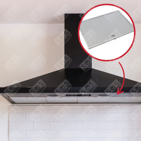 FILTRE MÉTALLIQUE 369X254 MM HOTTE - 133.0076.268