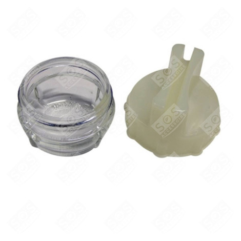 CACHE AMPOULE AVEC OUTIL DE DÉMONTAGE D'ORIGINE  FOUR, CUISINIÈRE - 00647309