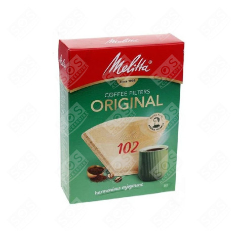 BOITE DE 80 FILTRES A CAFE MELITTA 102 D'ORIGINE CAFETIÈRE, MACHINE À CAFÉ - 6627294, 6771421