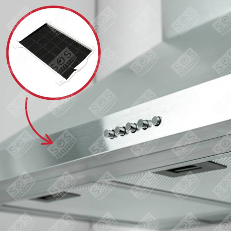 FILTRE CHARBON DHZ1100   430X270X42 MM HOTTE - 00460736, 460736