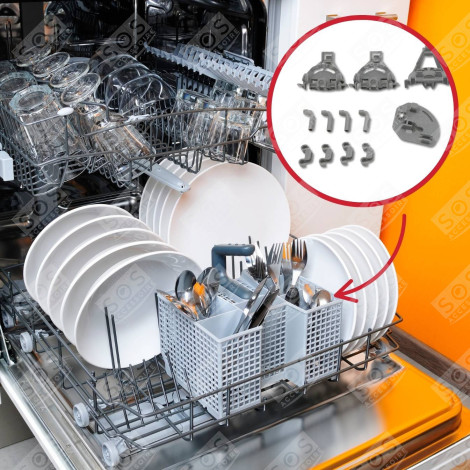 PALIERS DE FIXATION PANIER INFÉRIEUR LAVE-VAISSELLE - 00418675