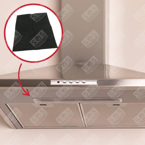 FILTRE UNIVERSEL AVEC CHARBON ACTIF  570X470 MM HOTTE - FK021