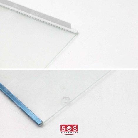 CLAYETTE, ÉTAGÈRE COMPLÈTE EN VERRE DE DESSUS DE BAC À LÉGUMES             -       478X391 MM FRIGO, RÉFRIGÉRATEUR, CONGÉLATEUR - 7276114